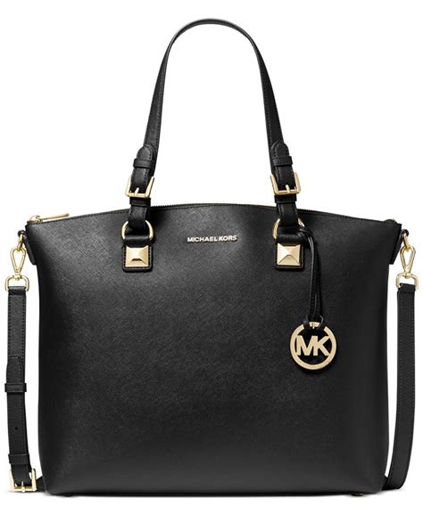 karla leather michael kors|Karla Large Saffiano Leather Tote .